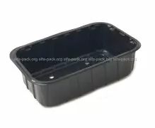 Лоток для ягоды  ПП-702, (0,5 кг) черный 100 (артикул: 010508025) купить в разделе «Пластиковые лотки для фруктов и ягод».
